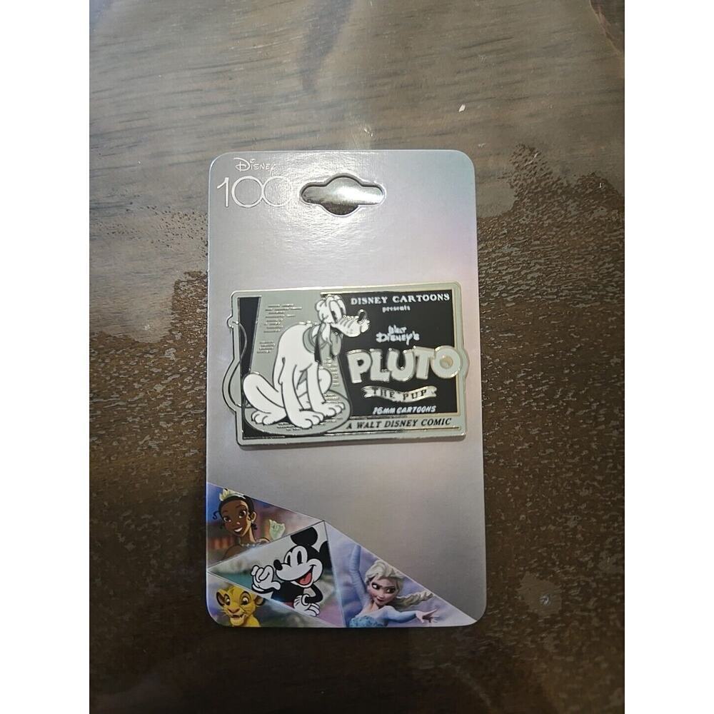 Disney 100 Pin Pluto The Pup Tonal Black And White Cartoons 16 MM Cartoons Comic